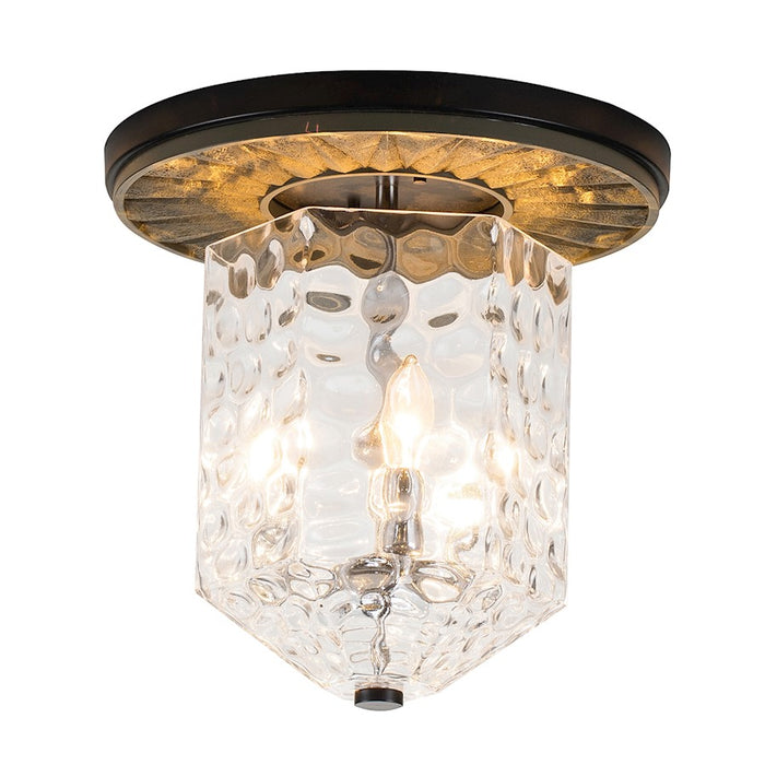 Lucas McKearn Navarre 3 Light Flush Mount, Black/Grey - FM91595MB-14