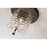 Lucas McKearn Navarre 3 Light Flush Mount, Black/Grey