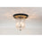 Lucas McKearn Navarre 3 Light Flush Mount, Black/Grey
