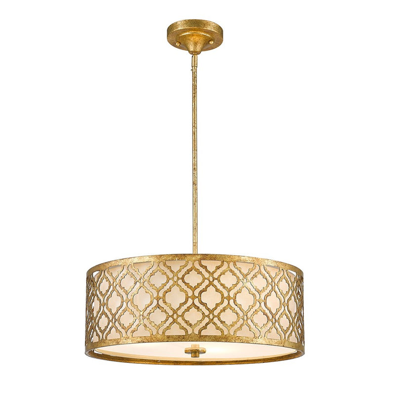 Lucas McKearn Arabella 3 Light Pendant, Distressed Gold - GN-ARABELLA-P-L