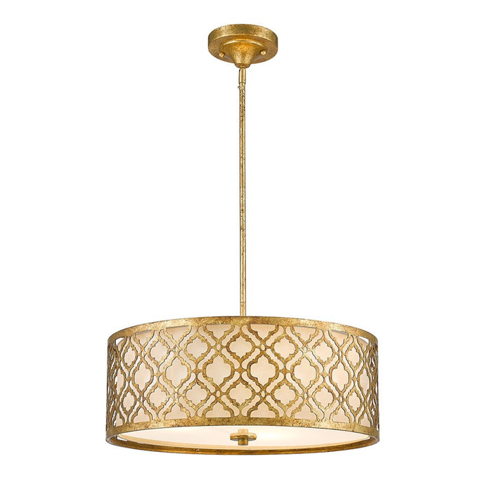 Lucas McKearn Arabella 3 Light Pendant, Distressed Gold - GN-ARABELLA-P-L