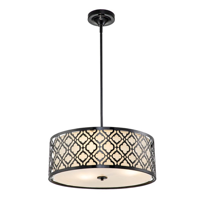 Lucas McKearn Arabella 3 Light Pendant, Black - GN-ARABELLA-P-L-BLK