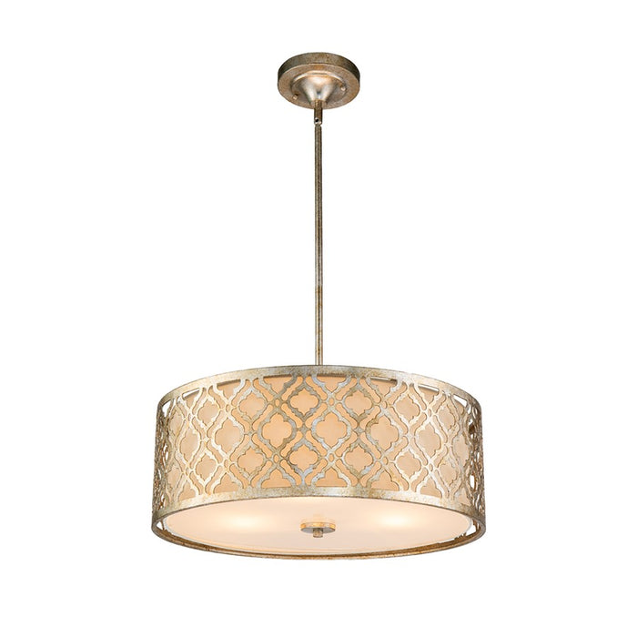 Lucas McKearn Arabella 3 Light Pendant, Antique Silver - GN-ARABELLA-P-L-S