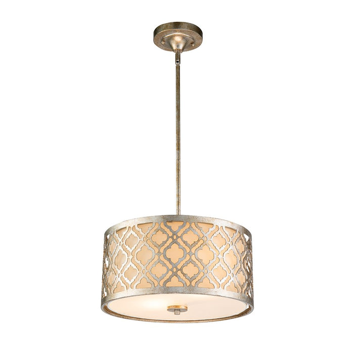 Lucas McKearn Arabella 2 Light Pendant, Antique Silver - GN-ARABELLA-P-M-S