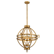 Lucas McKearn Lemuria 3 Light Foyer Fixture, Antique Gold - GN-LEMURIA-3PA