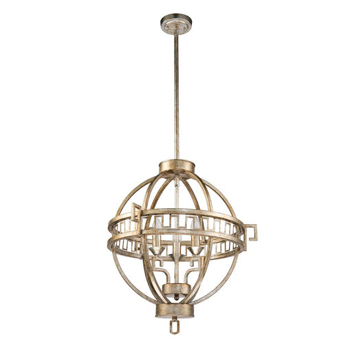 Lucas McKearn Lemuria 3 Light Foyer Fixture, Antique Gold