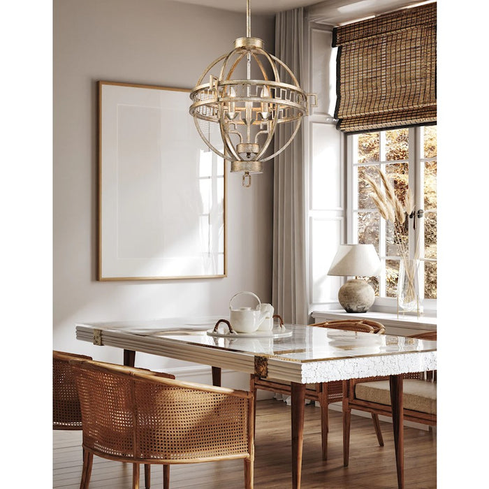 Lucas McKearn Lemuria 3 Light Foyer Fixture, Antique Gold