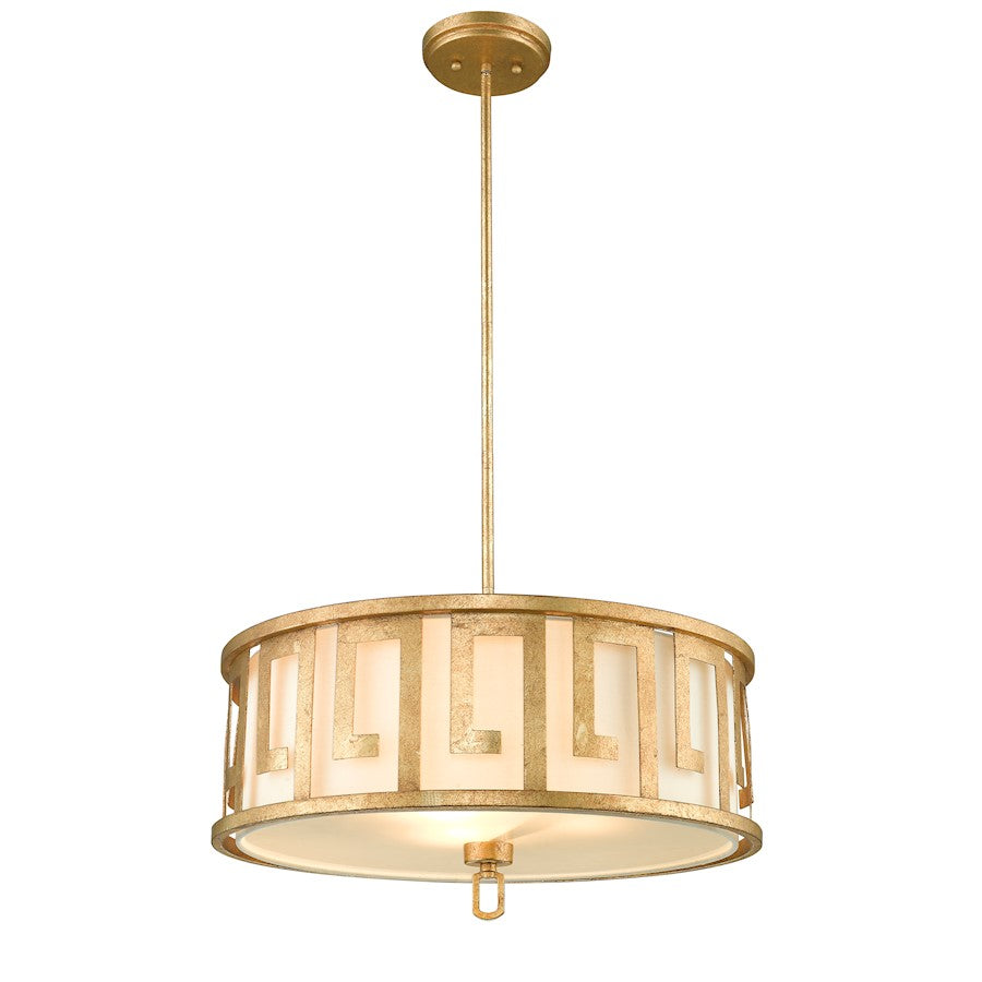 Lucas McKearn Lemuria 3 Light Pendant, Antique Gold - GN-LEMURIA-P-L