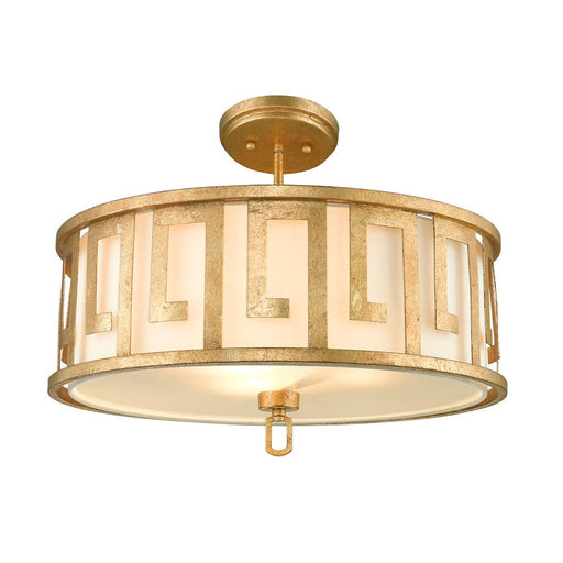 Lucas McKearn Lemuria 3 Light Pendant, Antique Gold