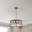 Lucas McKearn Lemuria 3 Light Pendant, Black/White