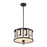 Lucas McKearn Lemuria 2 Light Pendant, Black/White - GN-LEMURIA-P-M-BLK
