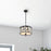 Lucas McKearn Lemuria 2 Light Pendant, Black/White