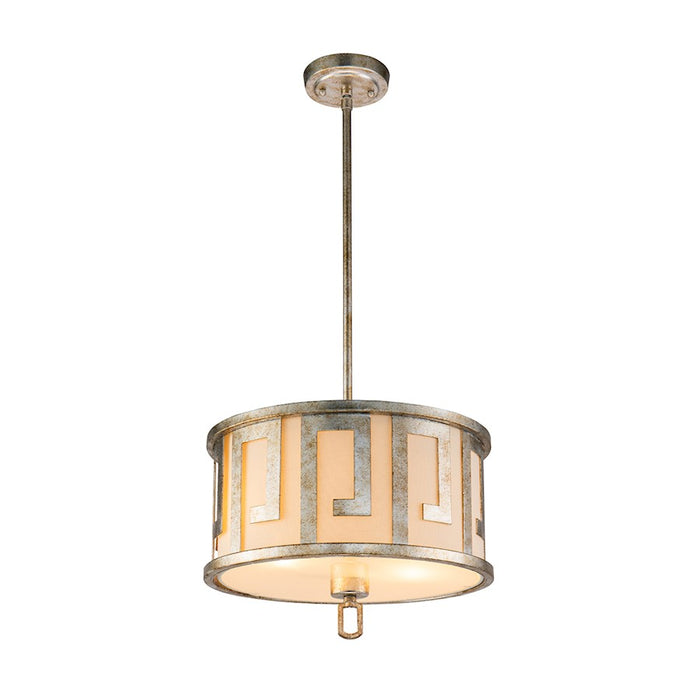 Lucas McKearn Lemuria 2 Light Pendant, Antique Silver - GN-LEMURIA-P-M-S