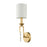 Lucas McKearn Lemuria 1 Light Wall Sconce, Antique Gold