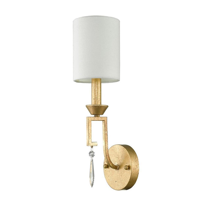 Lucas McKearn Lemuria 1 Light Wall Sconce, Antique Gold