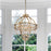 Lucas McKearn Lemuria 4 Light Foyer Fixture, Antique Silver