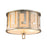Lucas McKearn Lemuria 2 Light Flush Mount, Antique Silver - GN-Lemuria-F-S