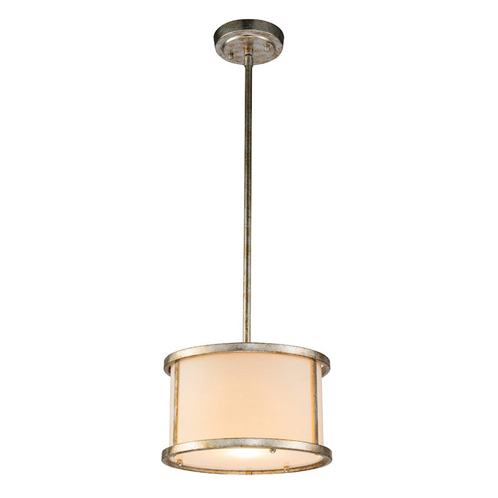 Lucas McKearn Lemuria 1 Light Pendant, Antique Silver - GN-Lemuria-MP-S