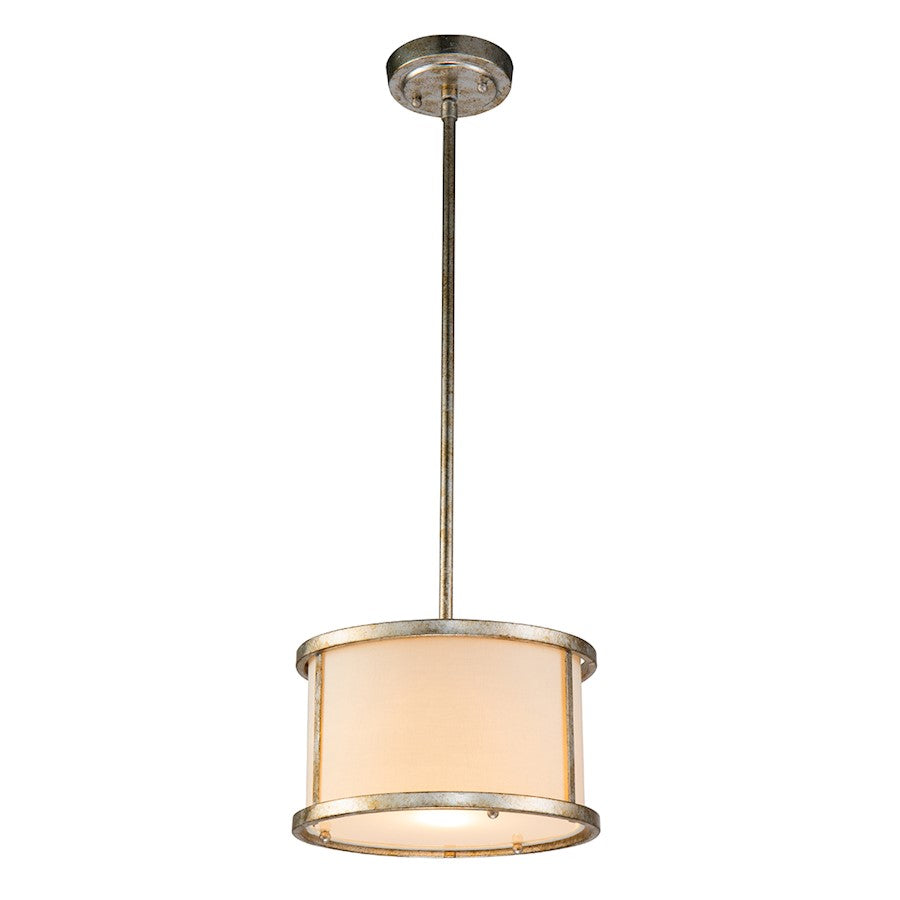 Lucas McKearn Lemuria 1 Light Pendant, Antique Silver - GN-Lemuria-MP-S