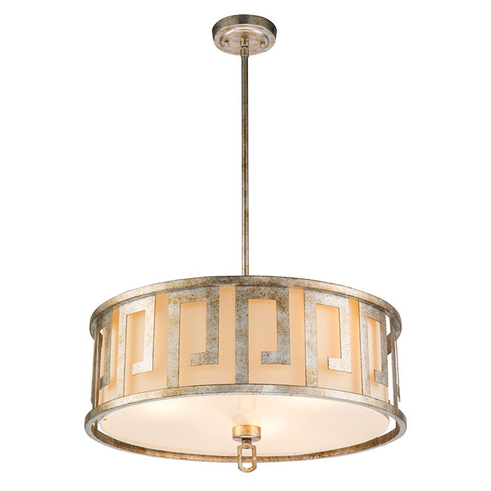 Lucas McKearn Lemuria 3 Light Pendant, Antique Silver - GN-Lemuria-P-L-S