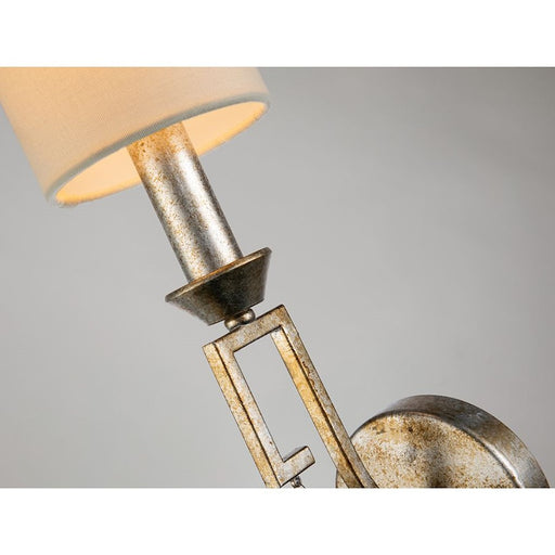 Lucas McKearn Lemuria 1 Light Wall Sconce, Antique Silver