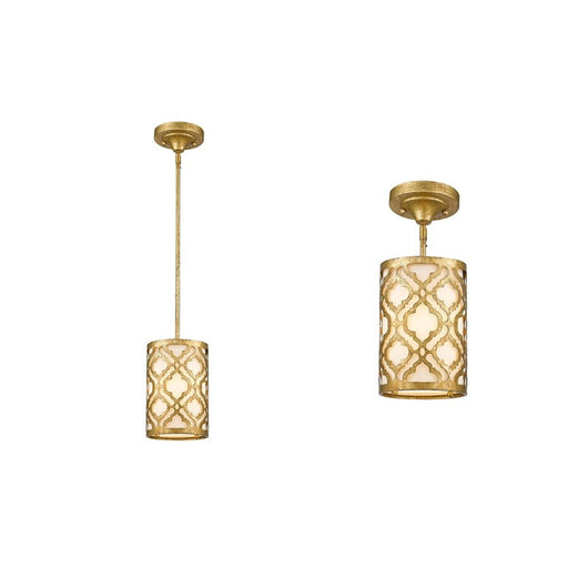 Lucas McKearn Arabella 1 Light Pendant, Distressed Gold - GRABELLA-MP