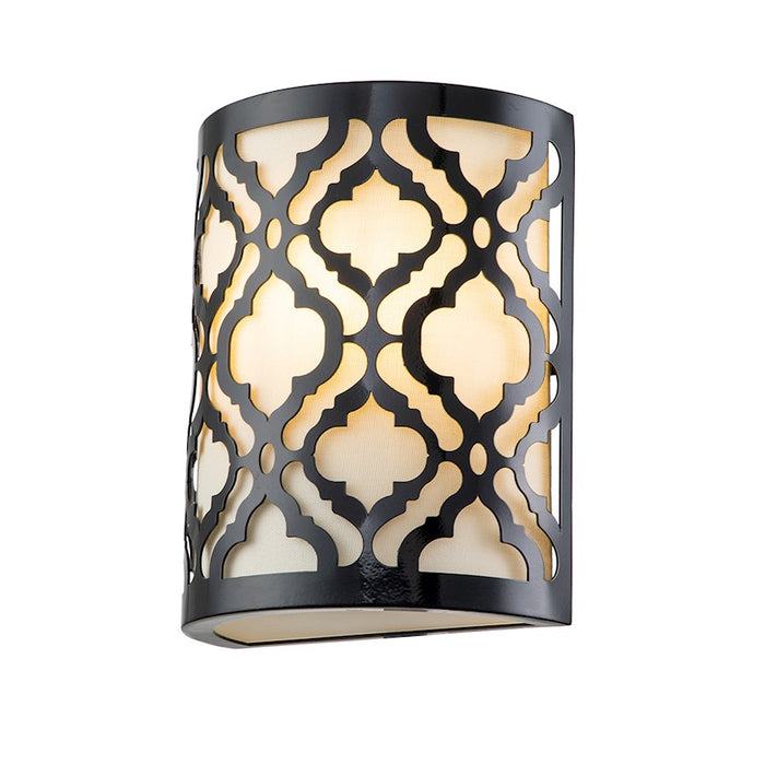 Lucas McKearn Arabella 1 Light Sconce, Black - GRABELLA1-BLK