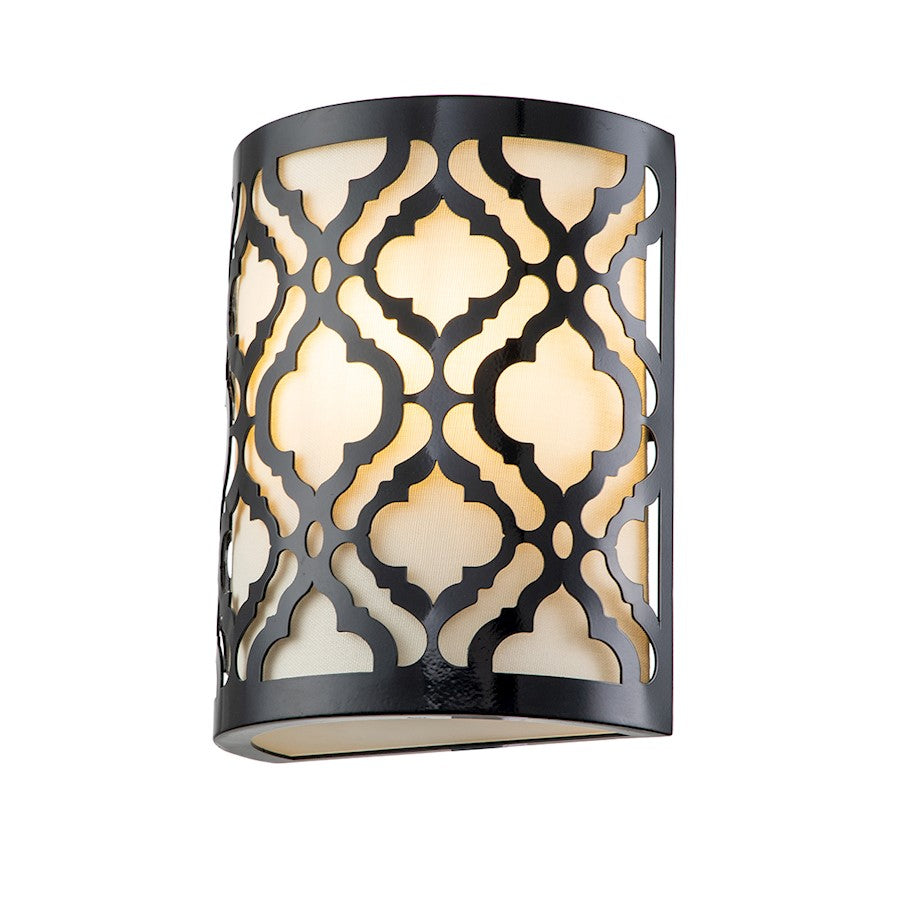 Lucas McKearn Arabella 1 Light Sconce, Black - GRABELLA1-BLK