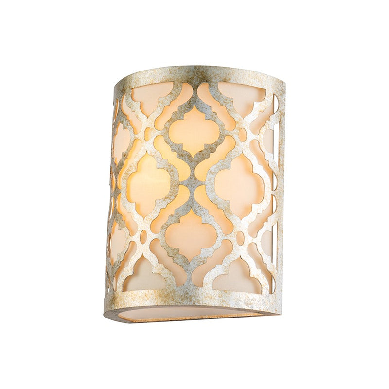 Lucas McKearn Arabella 1 Light Wall Sconce, Antique Silver - GRABELLA1-S