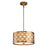 Lucas McKearn Arabella 2 Light Pendant, Distressed Gold - Grabella-P-M
