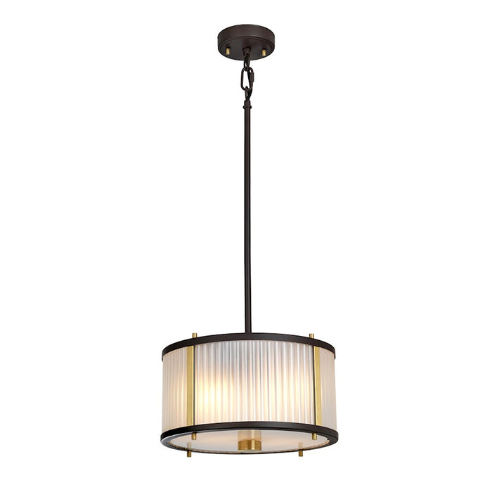 Lucas McKearn Corona 2 Light Flush Mount, Museum Bronze - PD-CORONA2P-BAB
