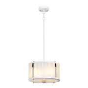 Lucas McKearn Corona 2 Light Flush Mount, White - PD-CORONA2P-WPN