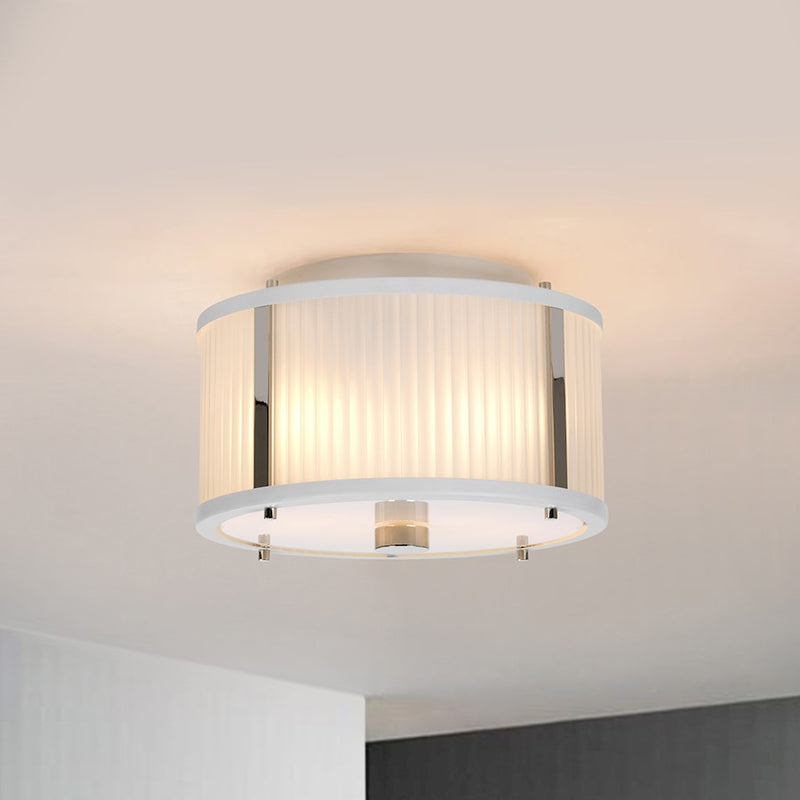 Lucas McKearn Corona 2 Light Flush Mount, White