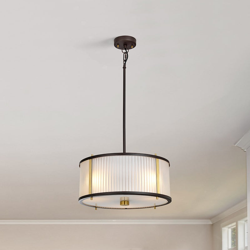 Lucas McKearn Corona 3 Light Pendant, Museum Bronze