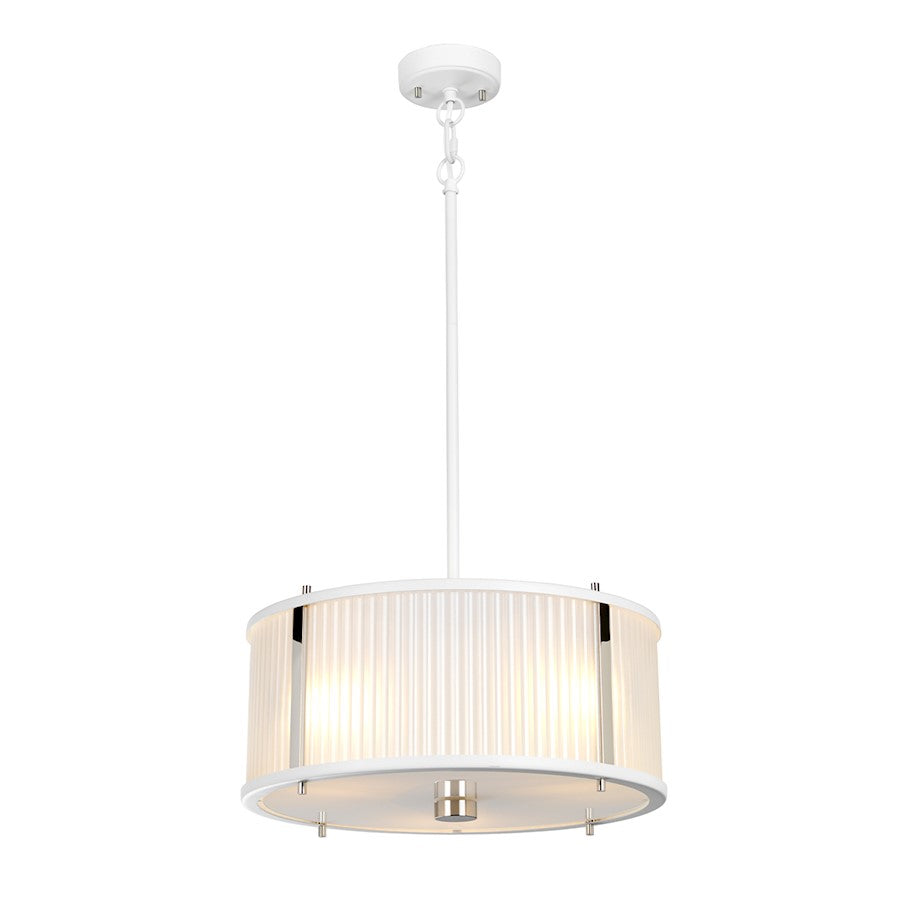 Lucas McKearn Corona 3 Light Pendant, White - PD-CORONA3P-WPN