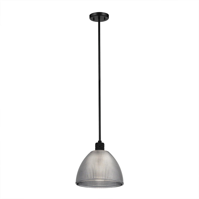 Lucas McKearn Hampstead 1 Lt Pendant, Black/Smoke - PD-HAMPSTEAD-P-BLK
