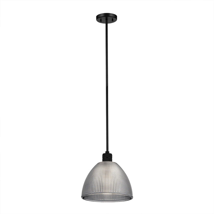 Lucas McKearn Hampstead 1 Lt Pendant, Black/Smoke - PD-HAMPSTEAD-P-BLK