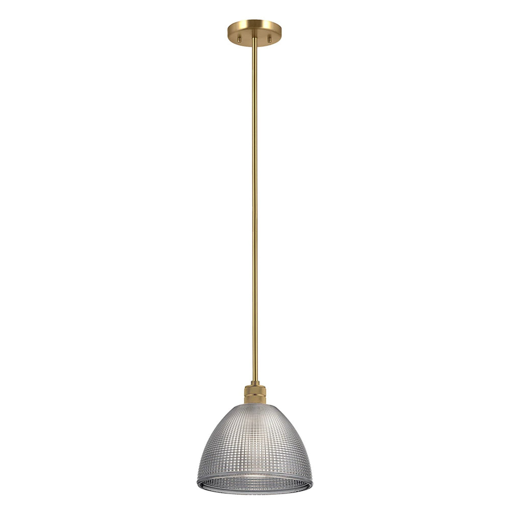 Lucas McKearn Hampstead 1 Lt Pendant, Natural Brass/Smoke - PD-HAMPSTEAD-P-PNBR