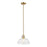Lucas McKearn Hampton 1 Light Pendant, Natural Brass/Clear - PD-HAMPTON-P-PNBR