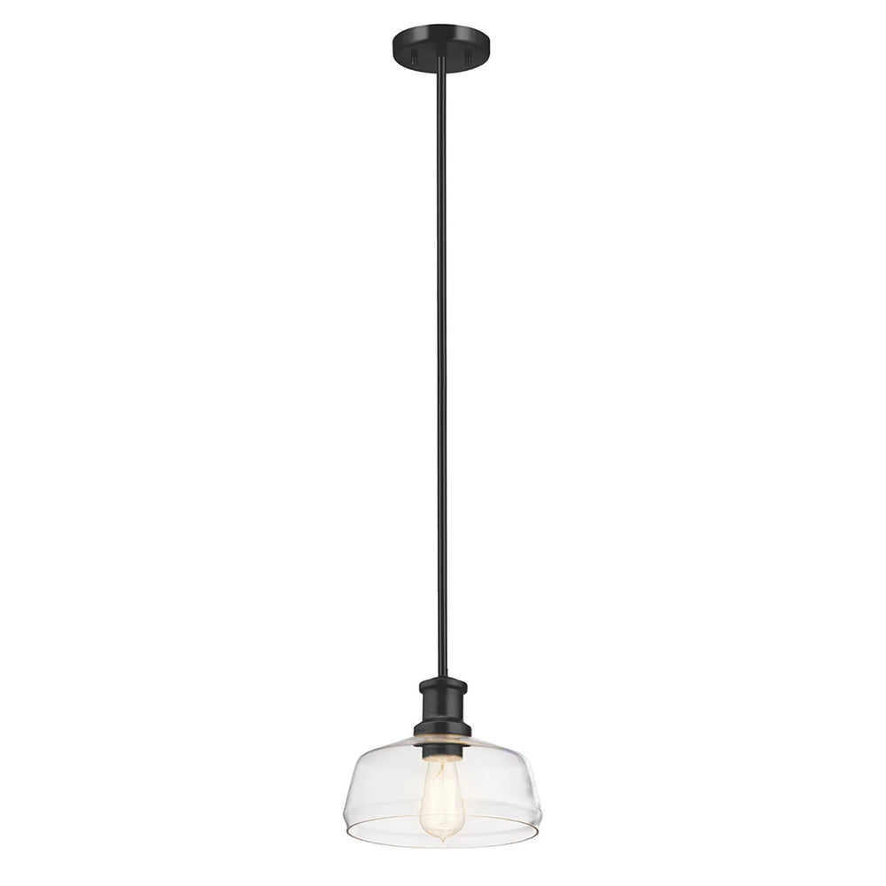 Lucas McKearn Notting Hill 1 Light Pendant, Graphite/Clear - PD-NOTTINGHILL-P-GR