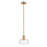 Lucas McKearn Notting Hill 1 Lt Pendant, Brass/Clear - PD-NOTTINHILL-P-PNBR