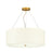 Lucas McKearn Pearce 5 Light Pendant, Brass/Ivory Shade - PD-PEARCE22-5LT-IV-AB