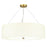 Lucas McKearn Pearce 7Lt Pendant, Aged Brass/Ivory Shade - PD-PEARCE30-7LT-IV-AB