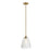 Lucas McKearn Windsor 1 Light Pendant, Natural Brass/Clear - PD-WINDSOR-P-PNBR