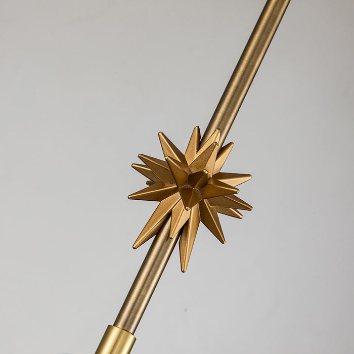 Lucas McKearn Etoile 1 Light Pendant/Star, Aged Brass/Agb