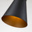 Lucas McKearn Etoile 1 Light Pendant/Star, Matte Black/Black