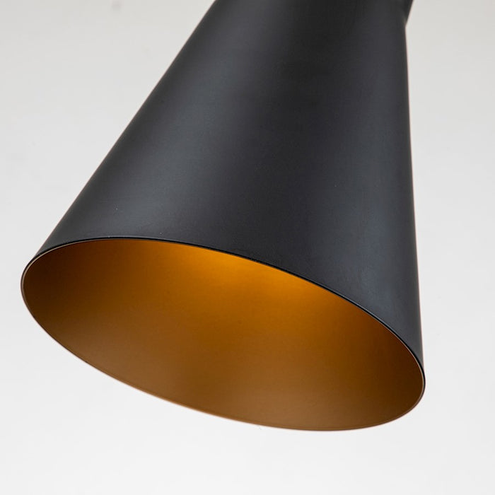 Lucas McKearn Etoile 1 Light Pendant/Star, Matte Black/Black