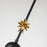 Lucas McKearn Etoile 1 Light Pendant/Star, Matte Black/Black