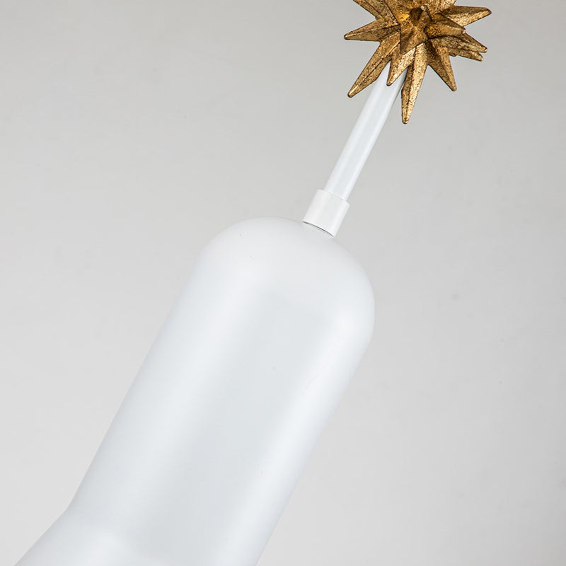 Lucas McKearn Etoile 1 Light Pendant/Star, White/White