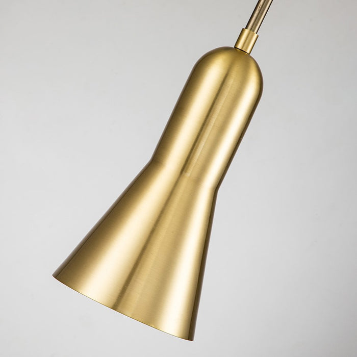 Lucas McKearn Bijou 1 Light Pendant, Aged Brass